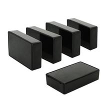 Caixa para Projeto LeMotech em Plástico ABS 5 un. 10 x 6 x 2,5 cm Preta Caixa para Projeto LeMotech em Plástico ABS 5 un. 10 x 6 x 2,5 cm Preta