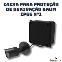 Caixa Para proteção de Variação Câmeras Brum IP66 N1 BRBOX Black IK08 Sobrepor