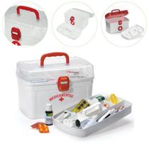 Caixa Para Remédios Grande Com Alça 6,2l Litros Cor Branco Caixa Para Remédios Grande Com Alça 6,2l Litros Cor Branco