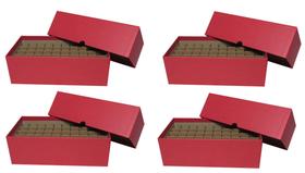 Caixa para Rolos de Moedas Guardhouse 50 Rolos Vermelha em Cartão 4 Unidades Caixa para Rolos de Moedas Guardhouse 50 Rolos Vermelha em Cartão 4 Unidades
