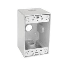 Caixa para tomada elétrica Sealproof 1 módulo à prova de intempéries com 3 furos Caixa para tomada elétrica Sealproof 1 módulo à prova de intempéries com 3 furos