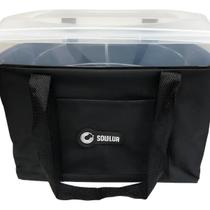 Caixa para transportar iscas 20l com oxigenador trans-iscas