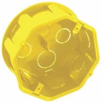 Caixa Passagem Plastica 4x4 Amarela Teto Fm Mondiale Orelha