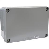 Caixa Passagem Pvc Steck 23,4Cm X 17,4Cm Sobrepor Cinza Ip55 - Sex-231 Caixa Passagem Pvc Steck 23,4Cm X 17,4Cm Sobrepor Cinza Ip55 - Sex-231