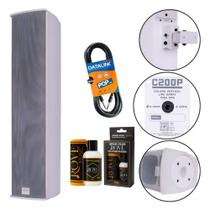 Caixa Passiva Line Array Vertical Donner C200p 150w Branca + Polidor Rove + Cabo P10 Caixa Passiva Line Array Vertical Donner C200p 150w Branca + Polidor Rove + Cabo P10