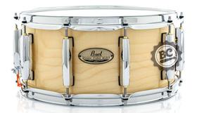 Caixa Pearl Session Studio Select Gloss Natural Birch 14x6,5 Casco Fino Híbrido em Mogno e Birch - Pearl Drums