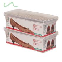 Caixa Pequena Para Sapatos Calçados Tênis Ordene Plástico 2 Un