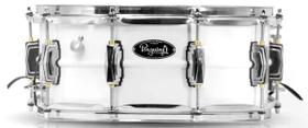 Caixa Pinguim Glacial Limited 14x6.5 PCM73 em Alumínio branco com buchas em Brass e aros PowerHoop Caixa Pinguim Glacial Limited 14x6.5 PCM73 em Alumínio branco com buchas em Brass e aros PowerHoop