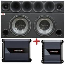 Caixa Pioneer Ts-W3060br + Corneteira + Módulos Soundigital