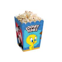 Caixa Pipoca PP Looney Tunes - 10 Unidades - Cromus - Rizzo