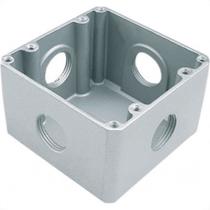 Caixa Piso 4X4 Aluminio Alta 1'' 4Saidas