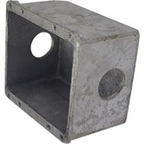 Caixa Piso 4X4 Aluminio Baixa 3/4 2Saidas Caixa Piso 4X4 Aluminio Baixa 3/4 2Saidas