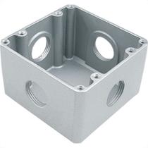 Caixa Piso Aluminio Tramontina 4X4 X Alta 3/4''