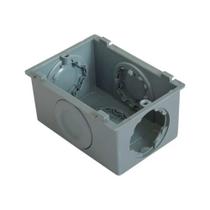 Caixa Plastibox Cinza Escuro Tramontina - 94x64x48mm - 3 Bitolas 1/2", 3/4" e 1"