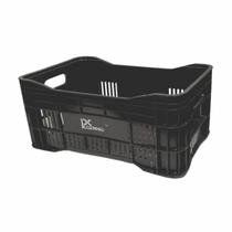 Caixa Plástica 36L Hortifrúti Agrícola Preta Organizadora