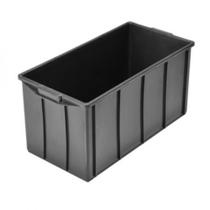 Caixa plástica 70L 72 x 35,5 x 35,5 cm sem tampa (Preto)
