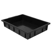 Caixa plástica 7L 41,5 x 29 x 7,3 cm sem tampa (Preto)