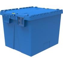 Caixa plástica alc6545 com tampa bipartida 100 litros