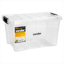 Caixa plástica/baú transparente CBV 015 - Vonder