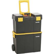 Caixa Plástica com Rodas para Ferramentas Multiuso Vonder Cor Preto/amarelo Caixa Plástica com Rodas para Ferramentas Multiuso Vonder Cor Preto/amarelo