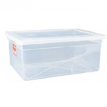 Caixa Plástica Com Tampa Organizadora Multi Uso 20 Litros