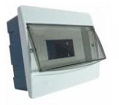 Caixa Plástica Distribuição Dj 6/9 Embutir Fumê Caixa Plástica Distribuição Dj 6/9 Embutir Fumê