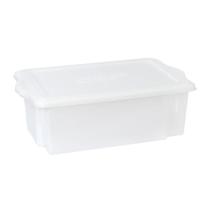 Caixa Plástica Empilhável Com Tampa 24,5l Plasvale - 56x33x19cm (cxlxa) Branco Caixa Plástica Empilhável Com Tampa 24,5l Plasvale - 56x33x19cm (cxlxa) Branco
