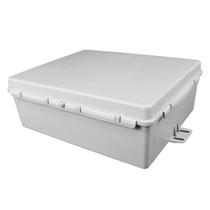 Caixa Plástica Hermética Multiuso Master Grande Para Poste - Cinza - 35cm x 42cm x 15cm