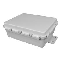 Caixa Plástica Hermética Multiuso Wireless Mini Cinza 14cm x 18cm x 6,5cm