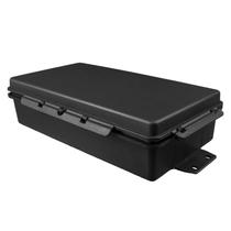 Caixa Plástica Hermética Multiuso Wireless Wifi Longa Grande - Preta - 32cm x 16cm x 8cm