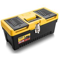 Caixa Plástica Injetada 17 polegadas Trava Metálica Bandeja Caixa Plástica Injetada 17 polegadas Trava Metálica Bandeja