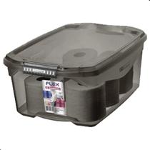 Caixa Plástica Média Organizadora Com Tampa e Trava Flex 20L Sanremo Caixa Plástica Média Organizadora Com Tampa e Trava Flex 20L Sanremo