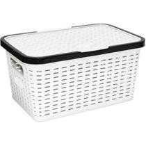 Caixa plastica multiuso bicolor 7l preto/branco (s) monte libano unidade Caixa plastica multiuso bicolor 7l preto/branco (s) monte libano unidade