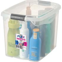 Caixa Plastica Multiuso FLEX Incolor 11L. Caixa Plastica Multiuso FLEX Incolor 11L.