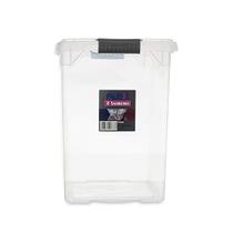 Caixa Plastica Multiuso Flex Incolor 14L.