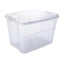 Caixa Plastica Multiuso Gran Box Alta Incolor 56L