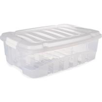 Caixa Plástica Multiuso GRAN BOX Baixa Incolor 9,3L Caixa Plástica Multiuso GRAN BOX Baixa Incolor 9,3L
