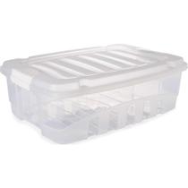 Caixa Plástica Multiuso GRAND BOX Baixa Incolor 26,5L Caixa Plástica Multiuso GRAND BOX Baixa Incolor 26,5L