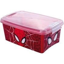 Caixa Plastica Multiuso Homem ARANHA C/TRAVA 4,2L.