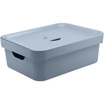 Caixa Plastica Multiuso Organizadora 10,5L Ou Cube Cinza Caixa Plastica Multiuso Organizadora 10,5L Ou Cube Cinza