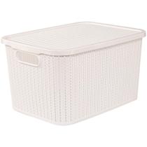 Caixa Plastica Multiuso Trama C/TAMPA 29L