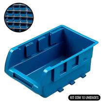 Caixa Plástica N5 Azul Porta Componentes Prática Kit Com 10 Peças 5A MARCON Caixa Plástica N5 Azul Porta Componentes Prática Kit Com 10 Peças 5A MARCON