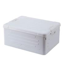 Caixa Plástica Organizadora Dobravel Multiuso Média 20L Cor:Branco Caixa Plástica Organizadora Dobravel Multiuso Média 20L Cor:Branco