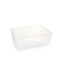 Caixa Plástica Organizadora Empilhável E Hermética Com Tampa 3,5l Plasvale - Transparente Caixa Plástica Organizadora Empilhável E Hermética Com Tampa 3,5l Plasvale - Transparente