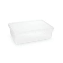 Caixa Plástica Organizadora Empilhável E Hermética Com Tampa 6,5l - Transparente Caixa Plástica Organizadora Empilhável E Hermética Com Tampa 6,5l - Transparente