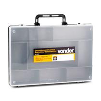 Caixa Plástica Organizadora Vonder VD8020 com 8 Divisórias Fixas Alça para Transporte de Ferramentas