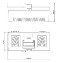 Caixa Plástica Para Ferramentas 17 Top Tramontina 43804117