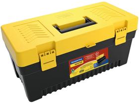 Caixa Plástica Para Ferramentas 20 polegadas Bandeja Removível 2 travas carga de até 12 kg