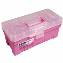 Caixa Plástica Para Ferramentas Com Bandeja Removível 13'' Rosa (43804/513) - Tramontina Caixa Plástica Para Ferramentas Com Bandeja Removível 13'' Rosa (43804/513) - Tramontina