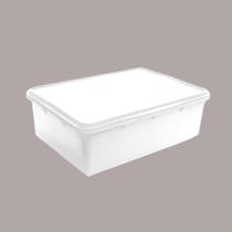 Caixa Plástica Retangular com Tampa 3,5L Plasvale